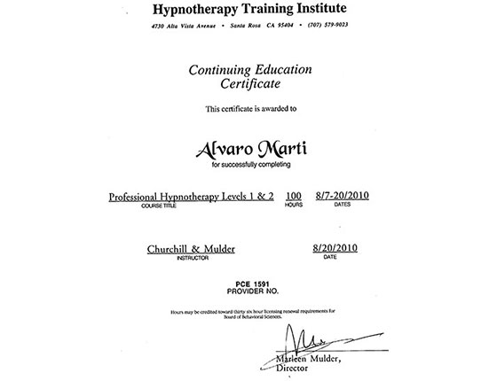 Hypnotherapy Training Institute - Professional Hypnotherapy Levels 1 & 2